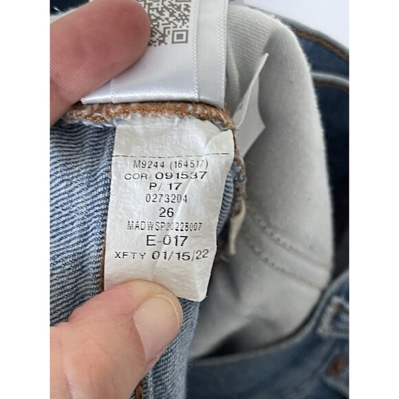 Madewell Jeans Adult‎ Size 26 Blue The Perfect Vintage Jean Distressed Womens - Picture 7 of 12